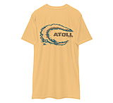 Image of Atoll Board Co Premium Heavyweight Tee with Atoll Island Graphic - Vintage Gold, L - Vintage Gold,L 3245849C