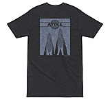Image of Atoll Board Co Premium Heavyweight Tee with Atoll SUP and Wake Graphic - Charcoal Heather, 4XL - Charcoal Heather,4XL ED8DB9C7