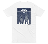 Image of Atoll Board Co Premium Heavyweight Tee with Atoll SUP and Wake Graphic - White, 4XL - White,4XL 853165E6