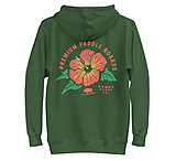 Image of Atoll Board Co Premium Hoodie with Atoll Paddle Board Island Flower Graphic - Forest Green, L - Forest Green,L A686C883