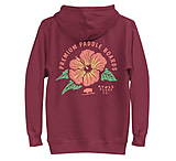 Image of Atoll Board Co Premium Hoodie with Atoll Paddle Board Island Flower Graphic - Maroon, L - Maroon,L 8F5765FB