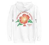 Image of Atoll Board Co Premium Hoodie with Atoll Paddle Board Island Flower Graphic - White, L - White,L EF3D228B