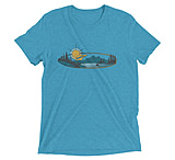 Image of Atoll Board Co Short sleeve t-shirt with Atoll Mountain Lake SUP Graphic - Aqua Triblend, M - Aqua Triblend,M 15322EBC