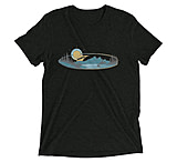 Image of Atoll Board Co Short sleeve t-shirt with Atoll Mountain Lake SUP Graphic - Charcoal-Black Triblend, 3XL - Charcoal-Black Triblend,3XL 2B95FF44