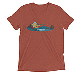 Image of Atoll Board Co Short sleeve t-shirt with Atoll Mountain Lake SUP Graphic - Clay Triblend, S - Clay Triblend,S 233F022D