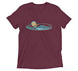 Image of Atoll Board Co Short sleeve t-shirt with Atoll Mountain Lake SUP Graphic - Maroon Triblend, M - Maroon Triblend,M 27DE23F0
