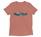 Image of Atoll Board Co Short sleeve t-shirt with Atoll Mountain Lake SUP Graphic - Mauve Triblend, 2XL - Mauve Triblend,2XL 779C4707