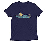 Image of Atoll Board Co Short sleeve t-shirt with Atoll Mountain Lake SUP Graphic - Navy Triblend, XL - Navy Triblend,XL 22E8EEE2