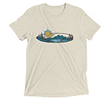 Image of Atoll Board Co Short sleeve t-shirt with Atoll Mountain Lake SUP Graphic - Oatmeal Triblend, XL - Oatmeal Triblend,XL 4A839EA2