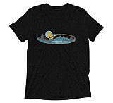Image of Atoll Board Co Short sleeve t-shirt with Atoll Mountain Lake SUP Graphic - Solid Black Triblend, 2XL - Solid Black Triblend,2XL 58B9E22C