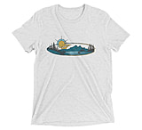 Image of Atoll Board Co Short sleeve t-shirt with Atoll Mountain Lake SUP Graphic - White Fleck Triblend, XS - White Fleck Triblend,XS 1D703755