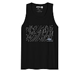 Image of Atoll Board Co Tank Top with Atoll Grain Design - Black, L - Black,L 805A4943