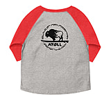 Image of Atoll Board Co Toddler baseball shirt - Vintage Heather/ Vintage Red, 2T - Vintage Heather/ Vintage Red,2T 847A02B2