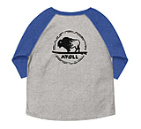 Image of Atoll Board Co Toddler baseball shirt - Vintage Heather/ Vintage Royal, 4T - Vintage Heather/ Vintage Royal,4T B65FE552