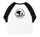 Image of Atoll Board Co Toddler baseball shirt - White Solid/ Black, 2T - White Solid/ Black,2T 8BBB7FEE