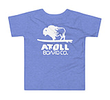 Image of Atoll Board Co Toddler Short Sleeve Tee - Heather Columbia Blue, 4T - Heather Columbia Blue,4T 3034F006