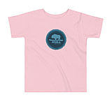 Image of Atoll Board Co Toddler Short Sleeve Tee with Atol Bison Sheild Graphic - Pink, 5T - Pink,5T 23882025