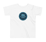 Image of Atoll Board Co Toddler Short Sleeve Tee with Atol Bison Sheild Graphic - White, 2T - White,2T 66417C7B