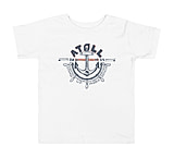 Image of Atoll Board Co Toddler Short Sleeve Tee with Atoll Anchor Graphic - White, 5T - White,5T 4034D66E