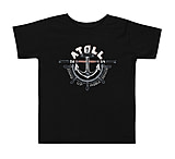 Image of Atoll Board Co Toddler Short Sleeve Tee with Atoll Anchor Grapich - Black, 2T - Black,2T B3C3430C
