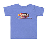 Image of Atoll Board Co Toddler Short Sleeve Tee with Atoll Bison Color Shift Graphic - Heather Columbia Blue, 3T - Heather Columbia Blue,3T 3270B001
