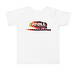 Image of Atoll Board Co Toddler Short Sleeve Tee with Atoll Bison Color Shift Graphic - White, 2T - White,2T 6787615C