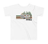 Image of Atoll Board Co Toddler Short Sleeve Tee with Atoll Camper Graphic - White, 2T - White,2T D7A81016