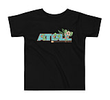 Image of Atoll Board Co Toddler Short Sleeve Tee with Atoll Floral Graphic - Black, 3T - Black,3T 8C45A6CD