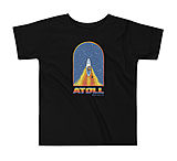 Image of Atoll Board Co Toddler Short Sleeve Tee with Atoll Paddle Board Wake Graphic - Black, 2T - Black,2T BF4DA8D1