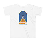 Image of Atoll Board Co Toddler Short Sleeve Tee with Atoll Paddle Board Wake Graphic - White, 4T - White,4T 7AE8A909
