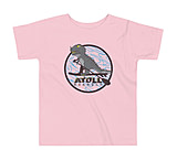 Image of Atoll Board Co Toddler Short Sleeve Tee with Atoll T-Rex Dinosaur Graphic - Pink, 5T - Pink,5T B757D7B9