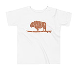 Image of Atoll Board Co Toddler Short Sleeve Tee with Atoll Vintage Bison Graphic - White, 5T - White,5T 13EB15DB