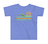 Image of Atoll Board Co Toddler Short Sleeve Tee with Atoll Wave Graphic - Heather Columbia Blue, 2T - Heather Columbia Blue,2T D9AB477E