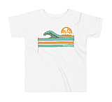 Image of Atoll Board Co Toddler Short Sleeve Tee with Atoll Wave Graphic - White, 2T - White,2T 274E4C65