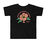 Image of Atoll Board Co Toddler Tee with Atoll Paddle Board Island Flower Graphic - Black, 2T - Black,2T 3D459232