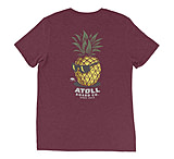 Image of Atoll Board Co Tri Blend Tee with Atoll Pineapple Head Graphic - Maroon Triblend, S - Maroon Triblend,S 55EDD61E