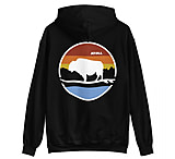 Image of Atoll Board Co Unisex Box Hoodie with Atoll Landscape Graphic - Black, S - Black,S EF920934
