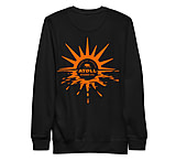 Image of Atoll Board Co Unisex Crew Neck Sweatshirt with Atoll Horizon Sunset Graphic - Black, M - Black,M 55DEE2B1