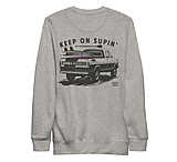 Image of Atoll Board Co Unisex Crew Neck Sweatshirt with Atoll Paddle Board Truck Graphic - Carbon Grey, S - Carbon Grey,S 8D8317D2