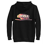 Image of Atoll Board Co Unisex Hoodie with Atoll Bison Color Shift Graphic - Black, 2XL - Black,2XL 7994D22E