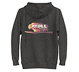 Image of Atoll Board Co Unisex Hoodie with Atoll Bison Color Shift Graphic - Charcoal Heather, XL - Charcoal Heather,XL A7E239C5