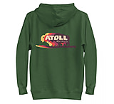 Image of Atoll Board Co Unisex Hoodie with Atoll Bison Color Shift Graphic - Forest Green, XL - Forest Green,XL B4CA3515