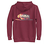 Image of Atoll Board Co Unisex Hoodie with Atoll Bison Color Shift Graphic - Maroon, XL - Maroon,XL C1CFC597