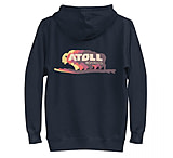 Image of Atoll Board Co Unisex Hoodie with Atoll Bison Color Shift Graphic - Navy Blazer, L - Navy Blazer,L 83080C58