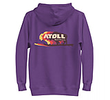 Image of Atoll Board Co Unisex Hoodie with Atoll Bison Color Shift Graphic - Purple, M - Purple,M B101F059