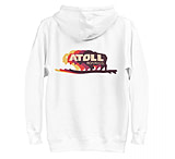 Image of Atoll Board Co Unisex Hoodie with Atoll Bison Color Shift Graphic - White, S - White,S 9A3DE45C
