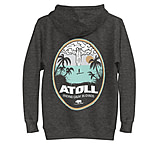 Image of Atoll Board Co Unisex Hoodie with Atoll Calm in Chaos Graphic - Charcoal Heather, M - Charcoal Heather,M 2293426B