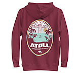 Image of Atoll Board Co Unisex Hoodie with Atoll Calm in Chaos Graphic - Maroon, 2XL - Maroon,2XL B3562579