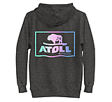 Image of Atoll Board Co Unisex Hoodie with Atoll Color Blend Graphic - Charcoal Heather, XL - Charcoal Heather,XL 7643BB3F