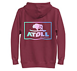 Image of Atoll Board Co Unisex Hoodie with Atoll Color Blend Graphic - Maroon, M - Maroon,M F807BEC2